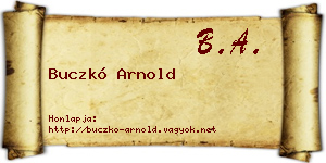 Buczkó Arnold névjegykártya